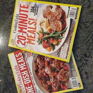 COOKING LIGHT - Bundle of Two Recipe Magazines